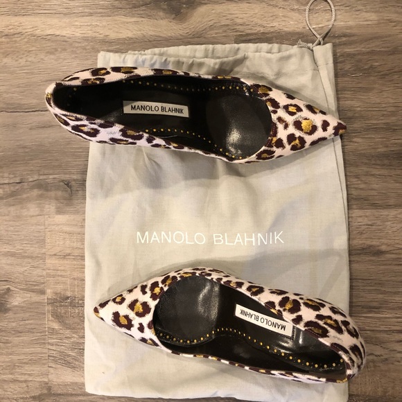 Manolo Blahnik Leopard Pimp 7.5 Pre-Owned - Picture 4 of 10